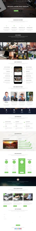 Recover Business Agency HTML Template — screenshot 2