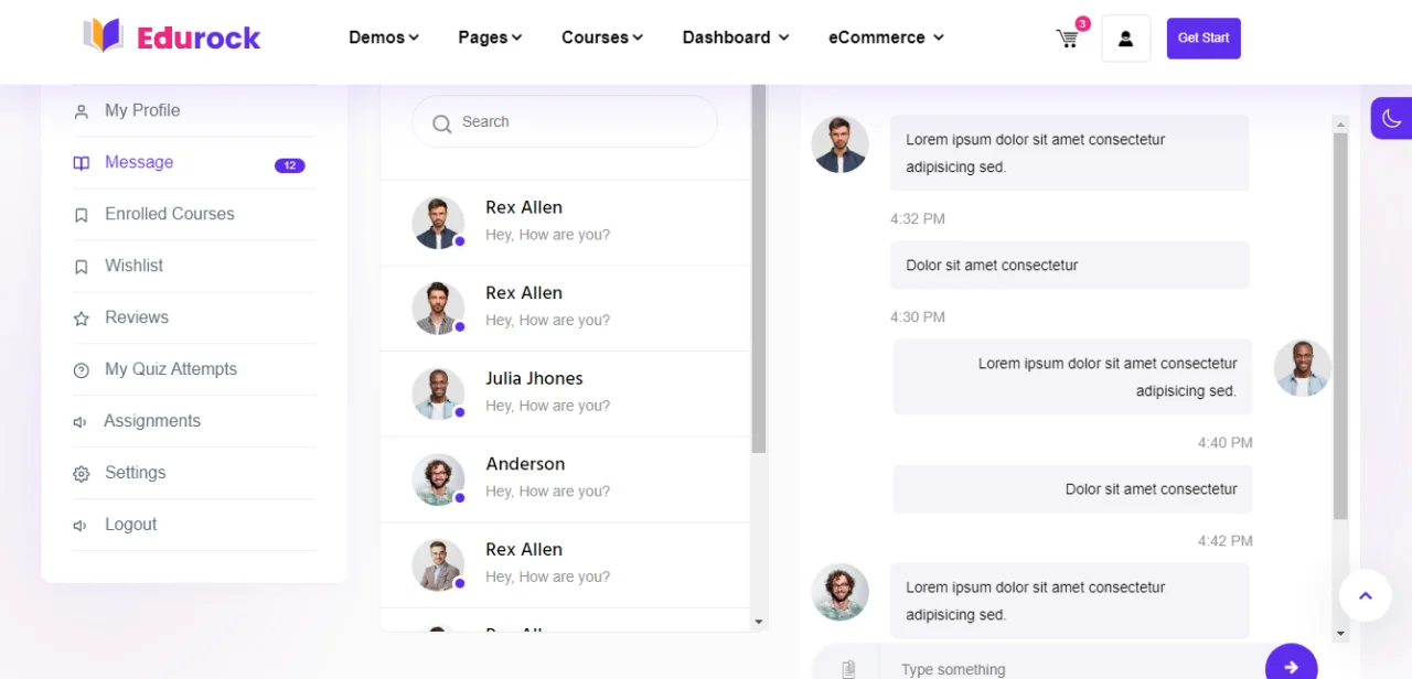 Online Learning School Template with Student, Teachers and Admin Dashboard — screenshot 1