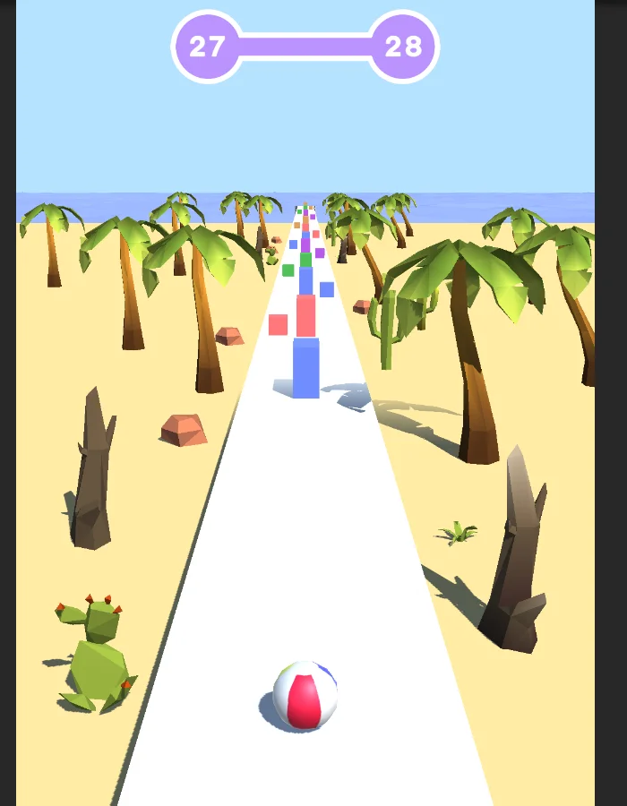 Fast Beach Ball (Unity+Hypercasual+AdMob+Android) — screenshot 3