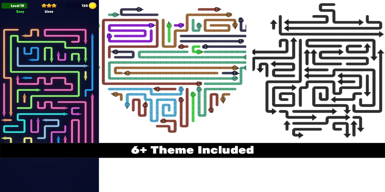 Escape - Arrow Snake Puzzle - Unity Template — screenshot 8