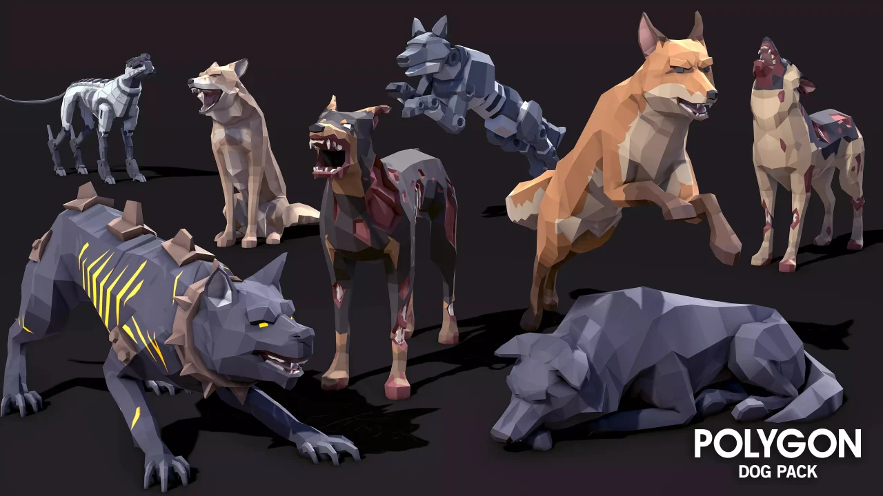 Dog Pack - Synty POLYGON - Dog Animations and Controller — screenshot 7