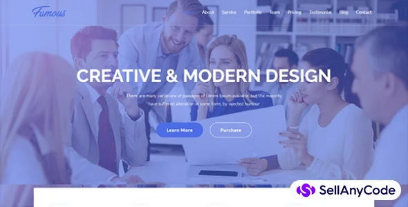 Famous Digital Corporate HTML5 Template