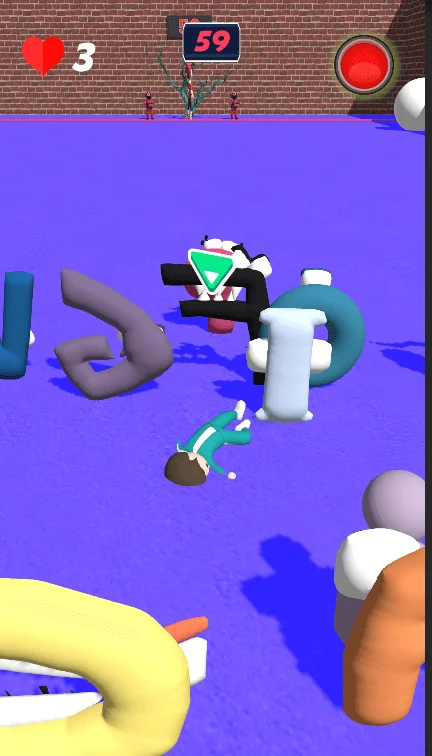 Alphabet Lore Squid Survival Game — screenshot 1