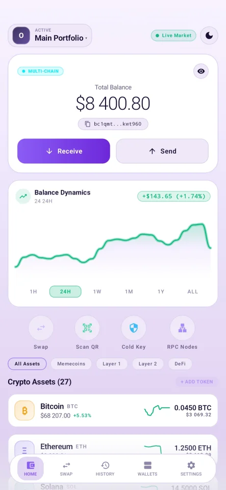 CryptoWallet Multi-Chain Crypto Wallet Android App Template — screenshot 9