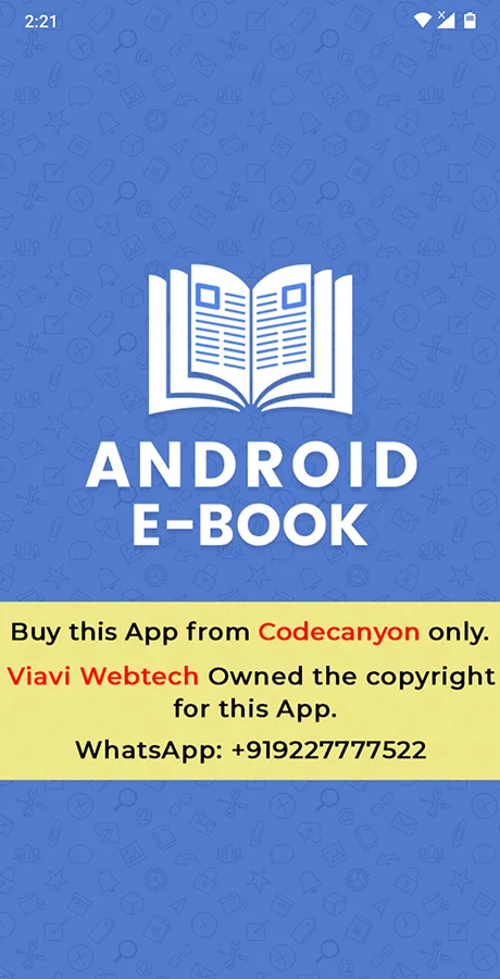 Android EBook App (Books App, PDF, ePub, Online Book Reading, Download Books) — screenshot 1