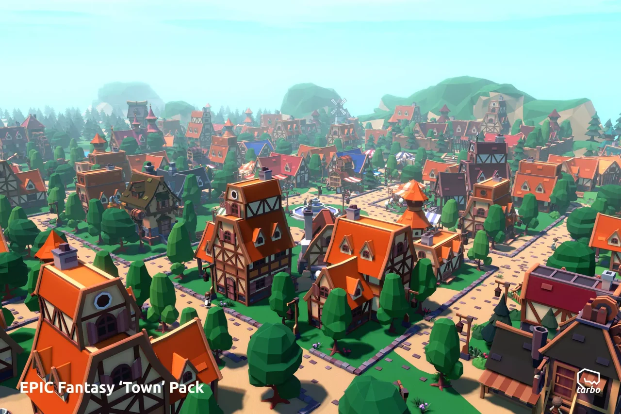 EPIC Fantasy Town - Low Poly 3D Art — screenshot 10