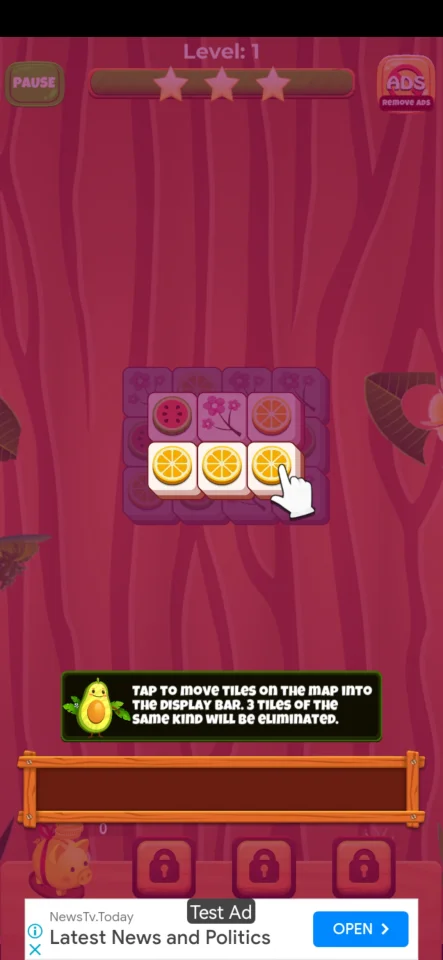 Tiles Matching Unity Game Source Code — screenshot 2