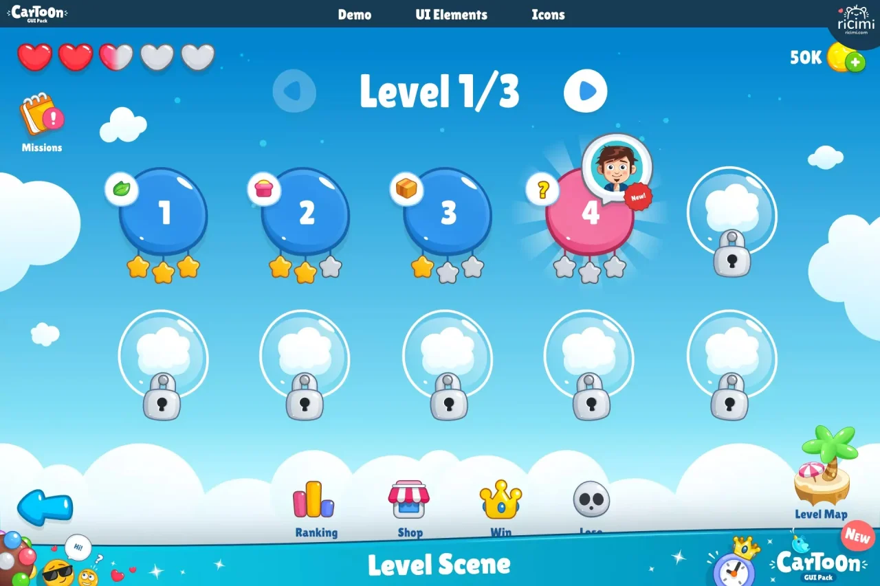 Cartoon GUI Pack — screenshot 4