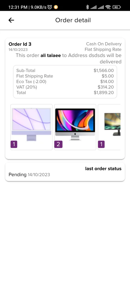 Ionic OpenCart iOS and Android and PWA Application — screenshot 3