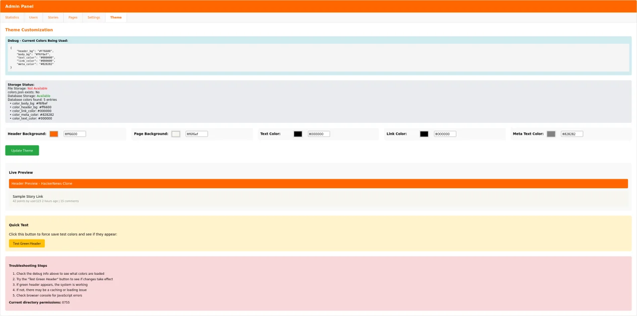 Hacker News Clone — screenshot 1