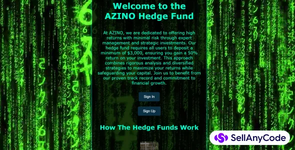Hedge Fund Application