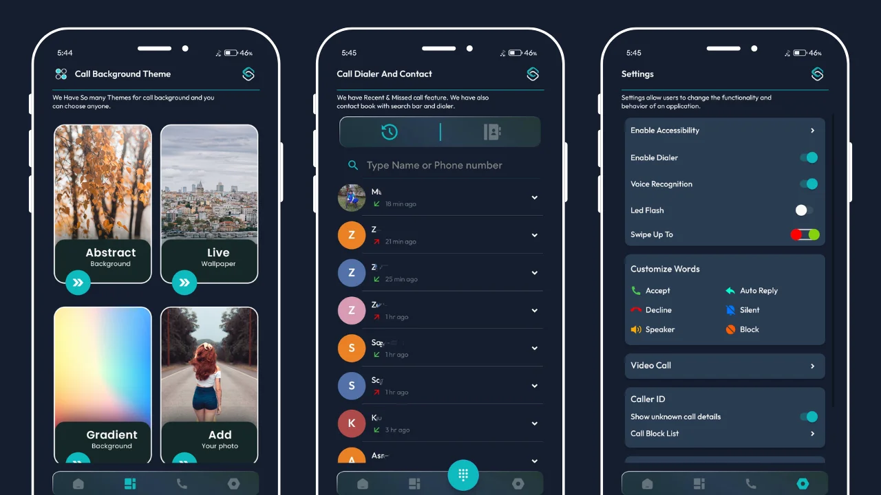 Touchless Phone Dialer Call Logs with AdMob Ads Android — screenshot 2