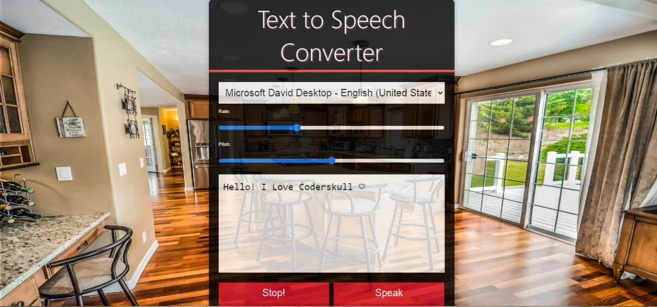 Zenix | Text-to-Speech Synthesis in Vanilla JS — screenshot 2