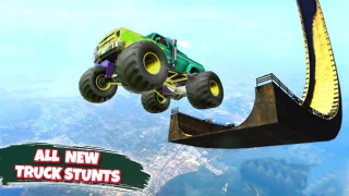 Mega Ramp Monster Truck Impossible Stunt