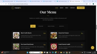 Luxuria Luxury Restaurant HTML Template