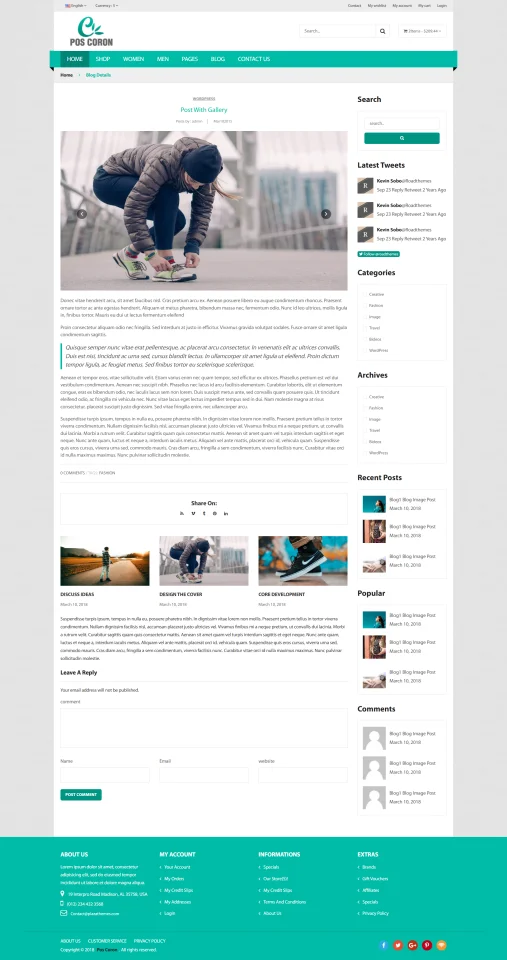 POS Coron – Responsive HTML5 eCommerce Website Template with Full Pages — screenshot 3