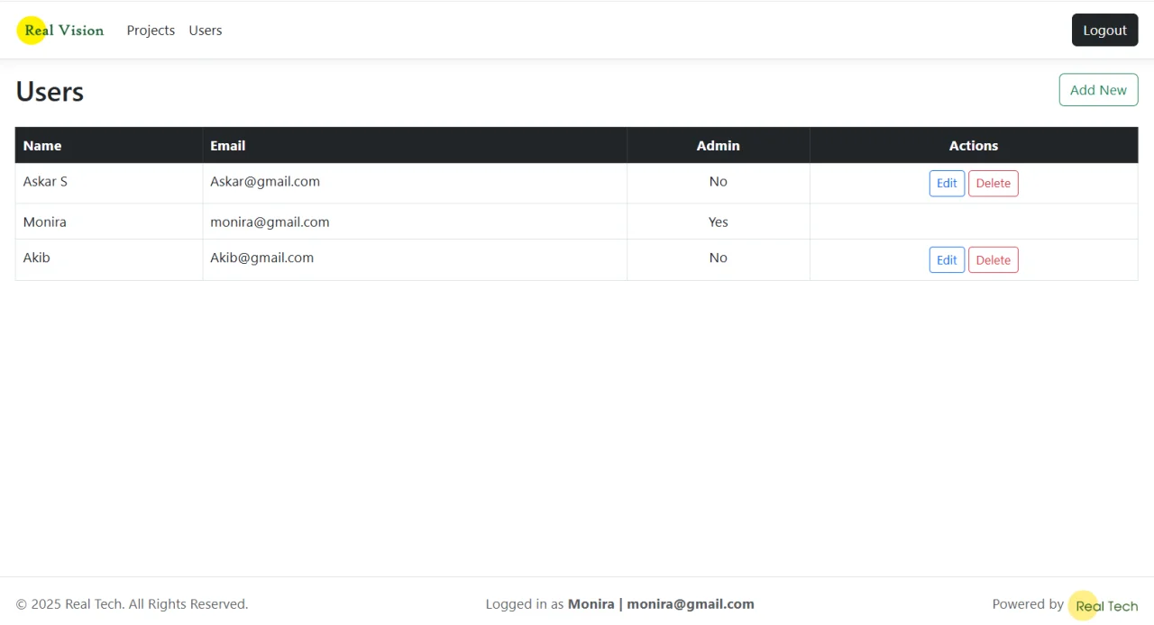 Real Vision - Advanced Project Management and Collaboration Tool | ASP.NET Core MVC - MSSQL — screenshot 5