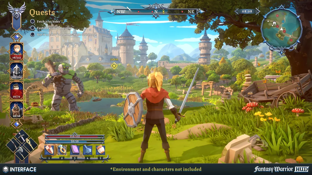 Fantasy Warrior HUD - Synty INTERFACE - GUI — screenshot 9