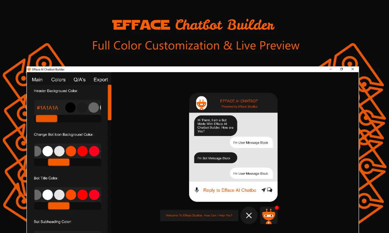 Efface AI Chatbot Builder — screenshot 2