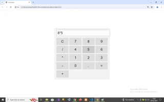Calculator in HTML & CSS