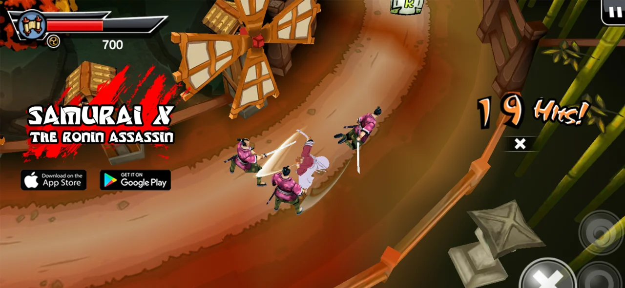 Samurai X Game Unity Source Code — screenshot 2