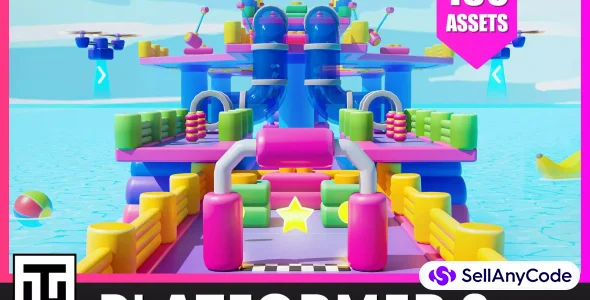 Platformer 2 Obstacles - Low Poly 3D Models Pack