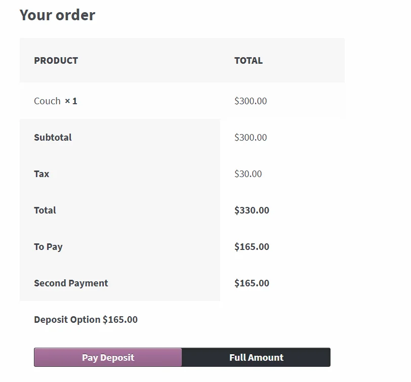 WooCommerce Deposits - Partial Payments Plugin — screenshot 3