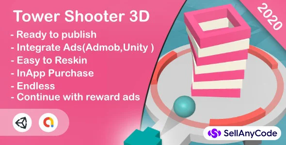 Tower Shooter 3D (Unity Game+Android+iOS+AdMob)