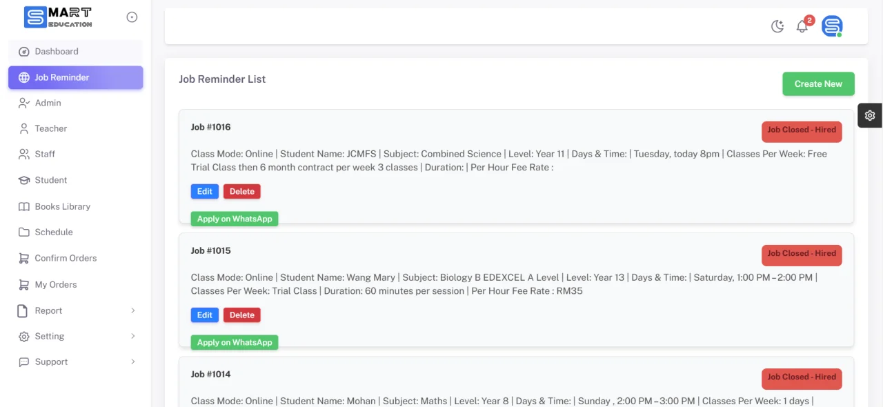 Smart Tuition Centre CMS System - Full Automatic (Stripe & Bank Payment Gateway) — screenshot 3