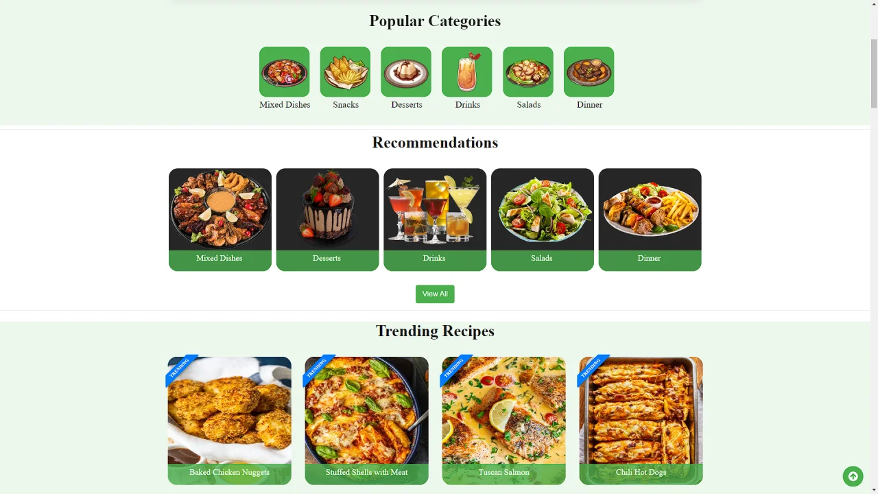 SweetFood - The Ultimate PHP Recipe Platform — screenshot 2