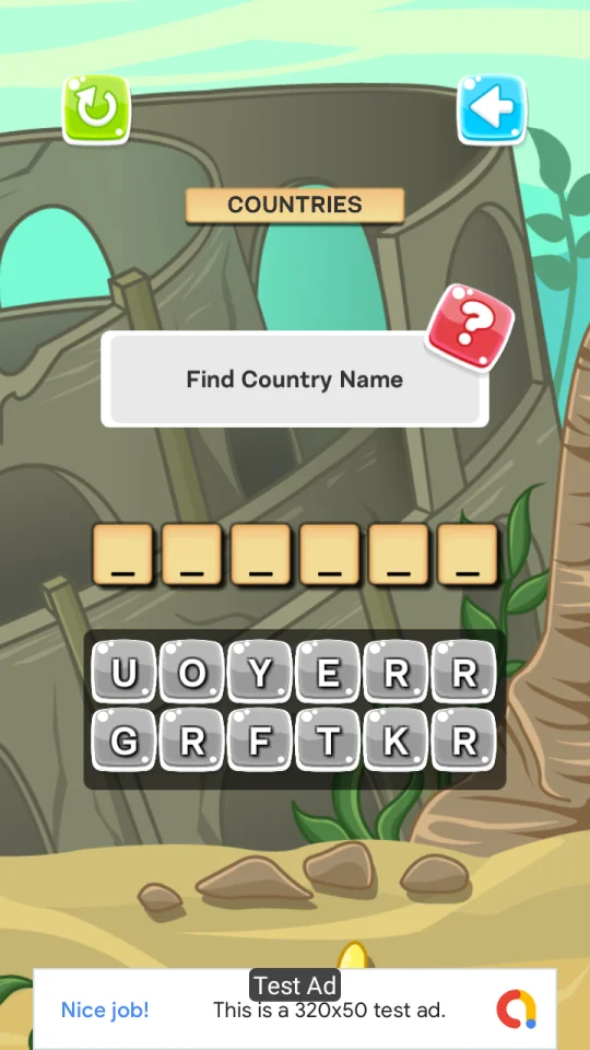 Word Quiz Game (Unity+AdMob+Android+iOS) — screenshot 4