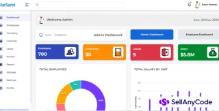 Dashboard - Human Resources Management in HTML