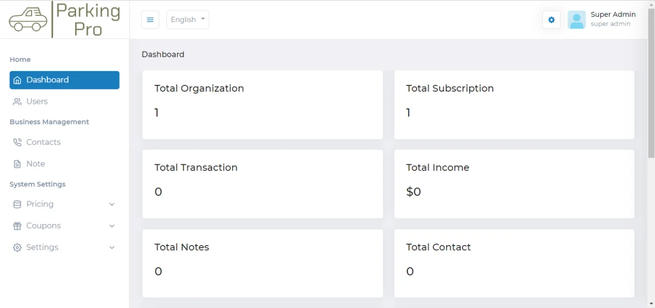 Parking Pro (SaaS) - Parking Management Solution — screenshot 1