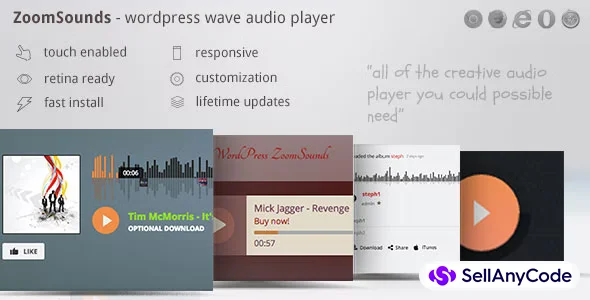 ZoomSounds - WordPress Wave Audio Player with Playlist