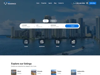 Residence Real Estate WordPress Theme