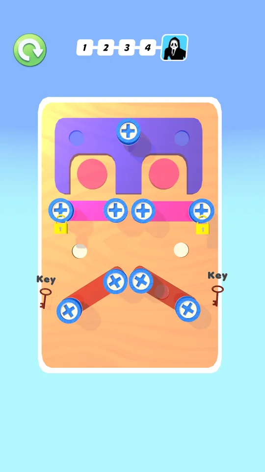 Screw Pin 3D Nuts Jam Puzzle — screenshot 1