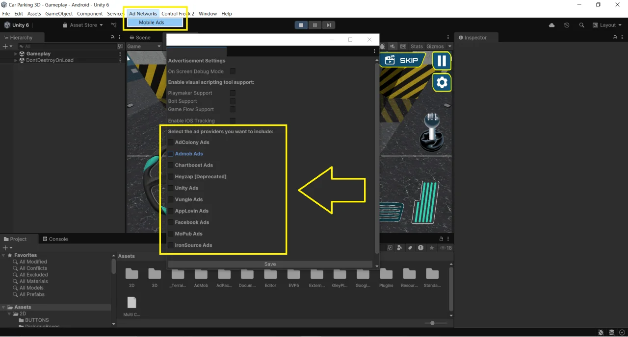 Unity Car Parking Game Template - Parking Game Unity 3D — screenshot 2