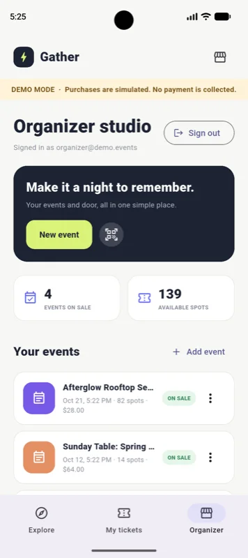Event Ticketing App — screenshot 5