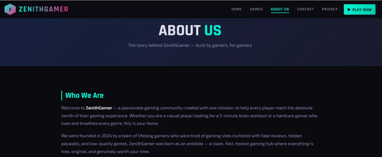 Zenith Gamer - AdSense Ready Gaming Template for Blogger & WordPress — screenshot 5