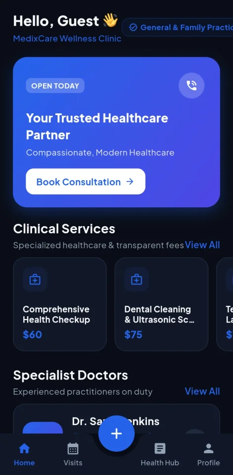 MedixClinic - Clinic & Doctor Appointment Booking Flutter App with Admin Panel — screenshot 5