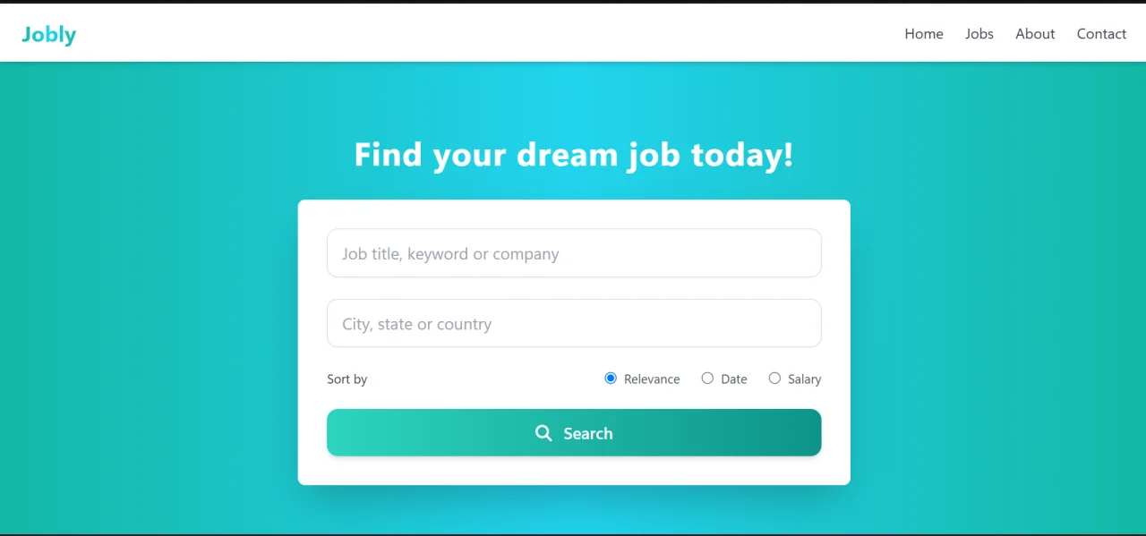 Jobly - Job Search Engine Script — screenshot 1