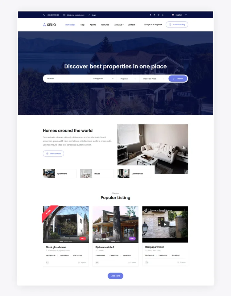 Real Estate Agency Portal — screenshot 1
