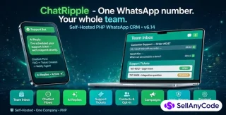 ChatRipple - PHP WhatsApp CRM for Teams, Campaigns & Tickets
