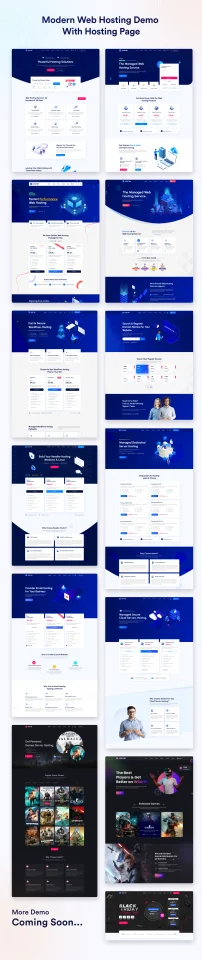 Hostim - Web Hosting Services HTML Template with WHMCS — screenshot 2