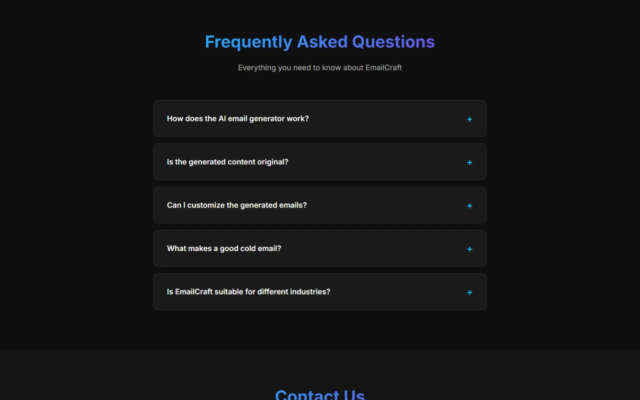 AI Email and Message Generator Web Tool — screenshot 5