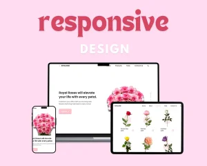 Responsive Flower Shop HTML Landing Page Website Template