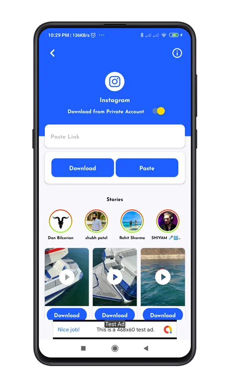All in One Status Saver - FB, Insta, WA Story Saver & MxTakaTak, Moj, Josh and More Video Saver — screenshot 1