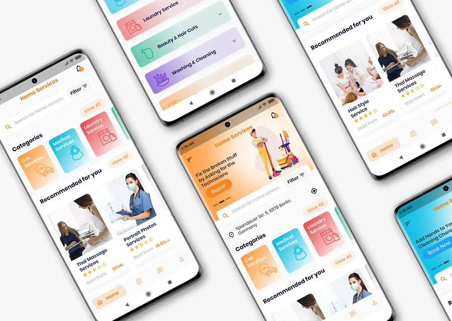 On-Demand Home Services, Business Listing, Handyman Booking with Admin Panel — screenshot 1