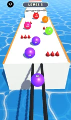 Rainbow Ball Runner 2048