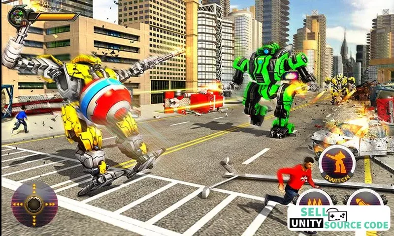 Robot Car Ball Transform Fight — screenshot 2